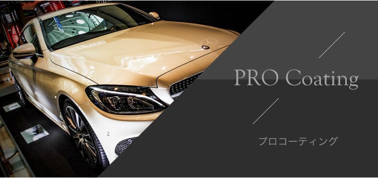 PRO Coating プロコーティング　ボディを守り、光り輝く美しさへ。
